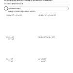 Multiplying Scientific Notation Worksheet, Examples, And Rules Pertaining To Multiplication Scientific Notation Worksheet