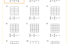 Multiplying Unit Fractions - Using The Area Model Worksheet | Fun for Area Model Multiplication Worksheets Free