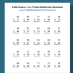 Multiplying With 2 Digit Numbers | Printable Multiplication Worksheets Regarding Free 2 Digit Multiplication Worksheets
