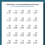 Multiplying With 3 Digit Numbers | Printable Multiplication Worksheets For Multiplication 3 Digits Worksheets