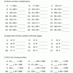 Multiplying10 And 100 Worksheets With Regard To Multiplication By 100 Worksheets