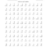 Multiplyinganchor Facts 0, 1, 2, 3, 4, 5, 6, 7, 8, 9 And 10 Regarding Multiplication Worksheets 0 And 1