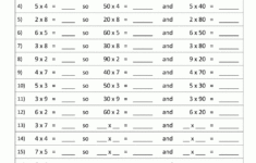 Multiplyingmultiples Of 10 in Multiplying by Multiples of 10 Worksheet