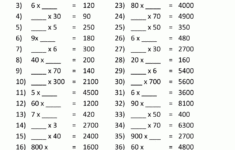 Multiplyingmultiples Of 10 with Multiplying By Multiples Of 10 Worksheet