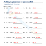 Multiplyingpowers Of 10 Worksheets & Printable With Powers Of 10 Multiplication Worksheets