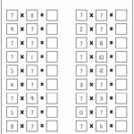 Multiplyseven Worksheets | Multiplication Facts | 7 Times Tables Throughout 7 Multiplication Facts Worksheet