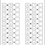 Multiplysix Worksheets | Multiplication Facts | 6 Times Tables With Regard To 6 Multiplication Facts Worksheet