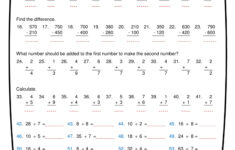 Ninalazina - Addition Subtraction Multiplication Division regarding Addition Subtraction and Multiplication Worksheets