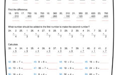 Ninalazina - Addition Subtraction Multiplication Division within Addition Subtraction Multiplication Division Worksheet