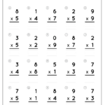 One Digit Multiplication #1   Skoolgo Intended For Multiplication 1 Digit Worksheets