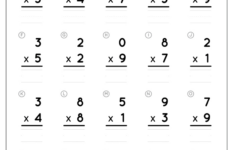 One-Digit Multiplication #1 - Skoolgo pertaining to Multiplication Worksheets For Kindergarten