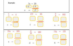 One-Step Multiplication And Division Equations With Whole Numbers throughout One Step Equations with Multiplication and Division Worksheet