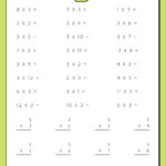 Page 3   Free Multiplication Worksheet To Use And Print | Canva Pertaining To Multiplication 3 Times Table Worksheet