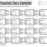 Popsicle Multiplication And Division Worksheets With Regard To Relating Multiplication And Division Worksheets