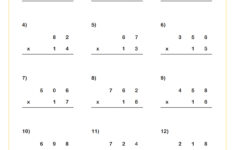 Practicing The Box Method For Long Multiplication | Fun And with Multiplication Worksheets with Boxes