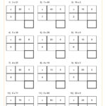 Practising The Grid Method For Short Multiplication (A) Worksheet Throughout Two Digit Multiplication Worksheets With Grid