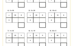Practising The Grid Method For Short Multiplication (B) Worksheet regarding Box Method Multiplication Worksheets