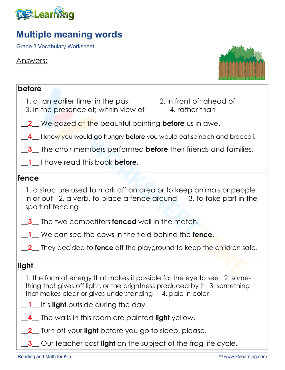 Printable Grade 11 Multiple Meaning Words Worksheets Download inside Multiple Meaning Words Worksheet