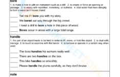 Printable Grade 12 Multiple Meaning Words Worksheets with Multiple Meaning Word Worksheets