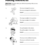 Printable Making Inferences Worksheets In Making Inferences Multiple Choice Worksheets