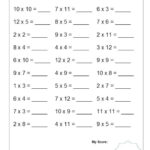 Printable Mixed Multiplying Daily Practice Worksheets With Answer Pertaining To Mixed Multiplication Facts Worksheets