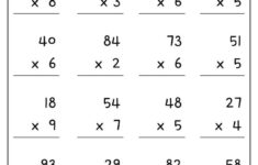 Printable Multiplication Worksheets: 2 Digit X 1 Digit (Pdf throughout Multiplication Worksheets Double Digit Printable