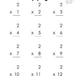Printable Multiplication Worksheets: Times Tables 1 12 (Pdf)   Etsy For Multiplication Worksheets For Class 1