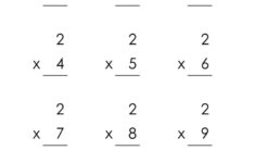 Printable Multiplication Worksheets: Times Tables 1-12 (Pdf) - Etsy for Multiplication Worksheets For Class 1