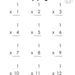 Printable Multiplication Worksheets: Times Tables 1 12 (Pdf)   Etsy Pertaining To 1 12 Multiplication Worksheet