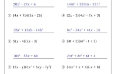 Printable Multiplying Polynomials Worksheets inside Multiplication of Monomials Worksheet