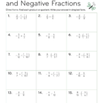 Printable Rational Numbers Worksheets In Multiplication And Division Of Rational Numbers Worksheet