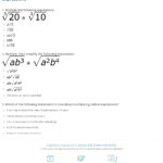 Quiz & Worksheet   Multiplying Then Simplifying Radical In Multiplication Of Radical Expressions Worksheet