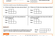 Ratio - Using Bar Models (A) Worksheet | Fun And Engaging Year 6 for Multiplication Bar Model Worksheets