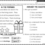 Reading Comprehension Answering Wh Questions {December} 3 Levels Regarding 3Rd Grade Reading Comprehension Worksheets Multiple Choice