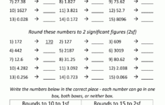 Rounding Significant Figures intended for Significant Figures Multiplication and Division Worksheet