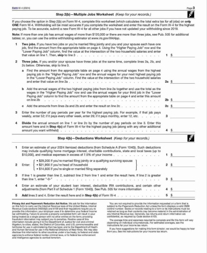Two Earners Multiple Jobs Worksheet Two Earners Multiple Jobs Worksheet
