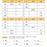 Simplifying Radicals (B) Worksheet | Fun And Engaging Algebra I Throughout Multiplication And Division Of Radicals Worksheet