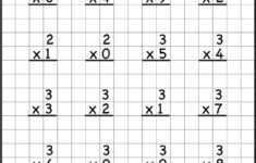Single Digit Multiplication – Eight Worksheets / Free Printable throughout 2 Digit By One Digit Multiplication Worksheets