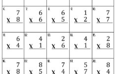 Single Digit Multiplication Worksheets - Etsy inside One Digit By One Digit Multiplication Worksheets