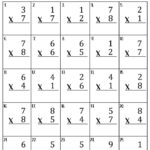 Single Digit Multiplication Worksheets   Etsy Intended For 1 Digit Multiplication Worksheets