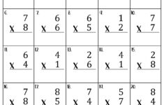 Single Digit Multiplication Worksheets - Etsy Uk throughout One Digit Multiplication Worksheet