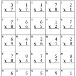 Single Digit Multiplication Worksheets   Etsy Uk Within Multiplication Worksheets One Digit