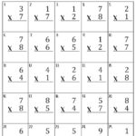 Single Digit Multiplication Worksheets   Etsy With Regard To Multiplication Single Digit Worksheet