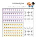 Skip Counting Worksheets For Kindergarten   Practice And Learn For Skip Counting For Multiplication Worksheets