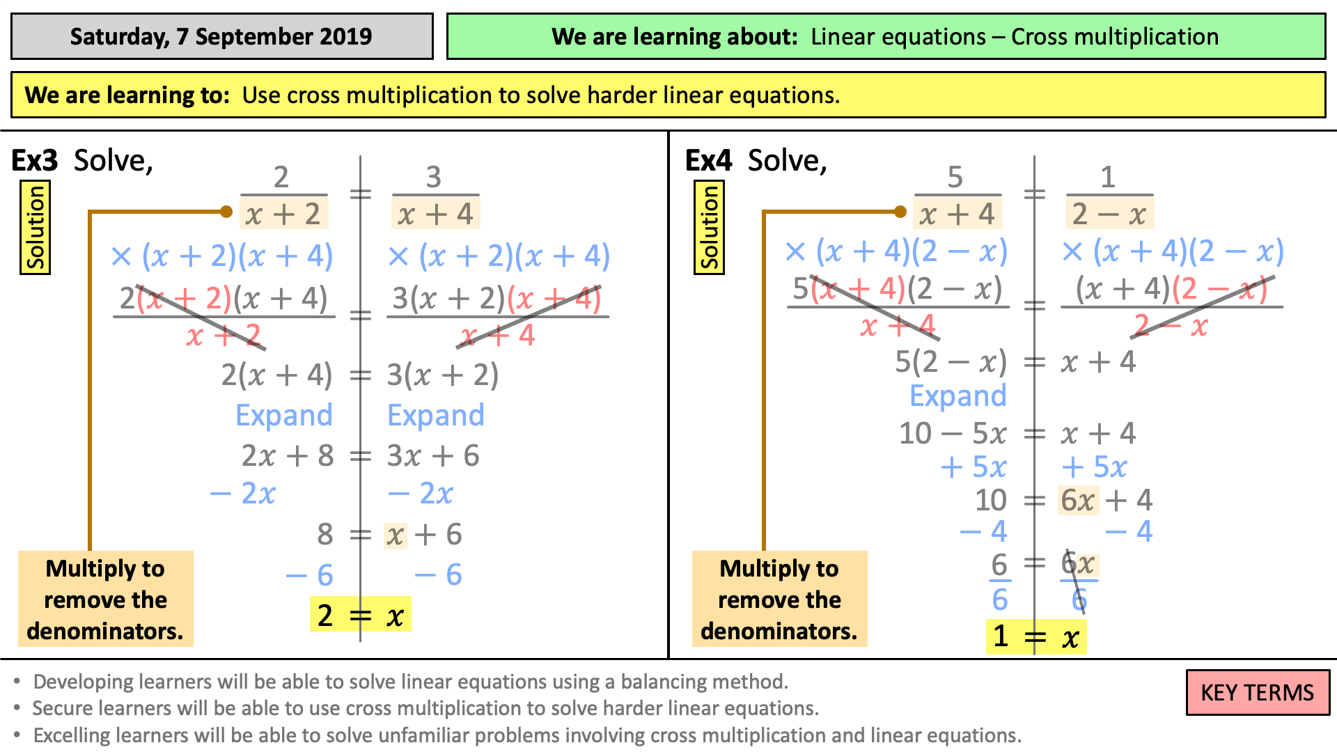 Solving Equations - Cross Multiplication | Teaching Resources regarding Cross Multiplication Worksheets Printable Free