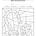St. Patrick'S Day Colornumber   10 Free Pages | Printabulls Pertaining To St Patrick&#039;s Day Multiplication Worksheet