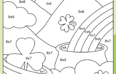 St. Patrick'S Day Multiplication Colornumbers For Teachers in Color by Number Multiplication Worksheets Free