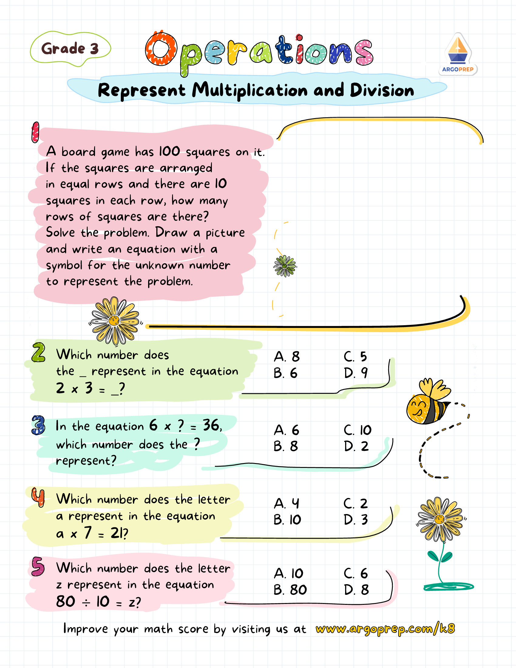 Story Problem Multiplication - Argoprep regarding Multiplication Story Problems Worksheets