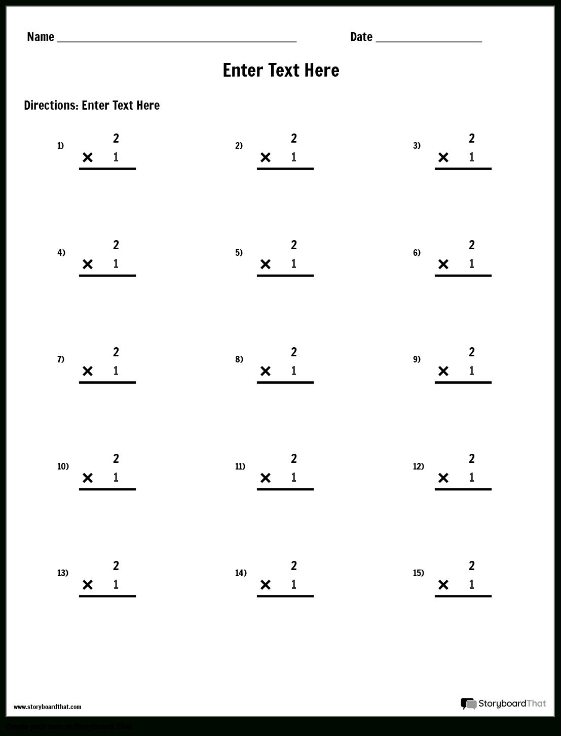 Storyboard That: Multiplication Worksheet Creator 2025 regarding Math Aids Com Multiplication Worksheets