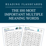 The 100 Most Important Multiple Meaning Words Kids Need To Know Pertaining To Multiple Meaning Words Worksheets 2nd Grade